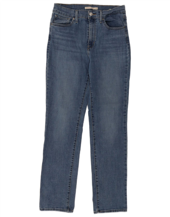 LEVI'S Damen 724 High Rise Straight Jeans W29 L30 Blaue Baumwolle