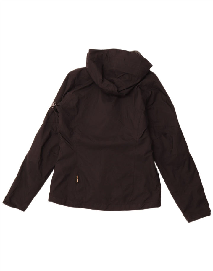 JACK WOLFSKIN Damen-Windbreakerjacke mit Kapuze, Gr. 10, Größe S, Schwarz, Polyamid