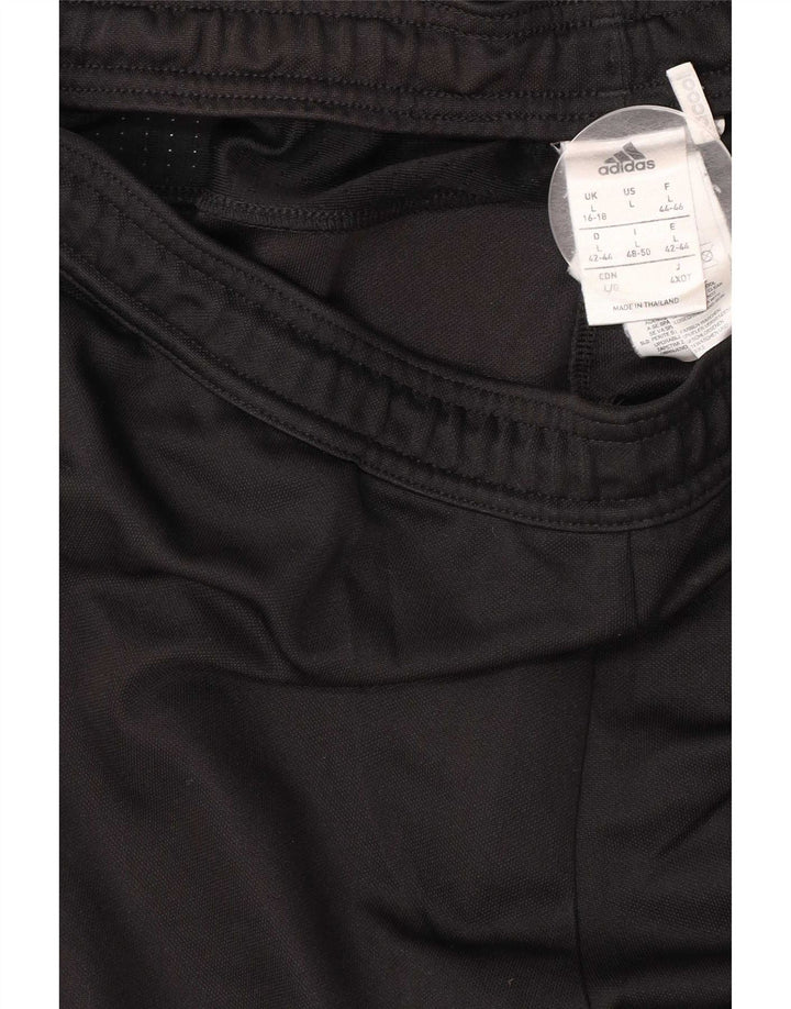 Adidas Damen Trainingshose UK 16/18 Large Schwarz Polyester