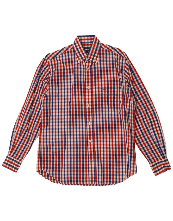 Paul & Shark Herrenhemd, Größe 39, mittelgroß, mehrfarbig, Gingham-Baumwolle