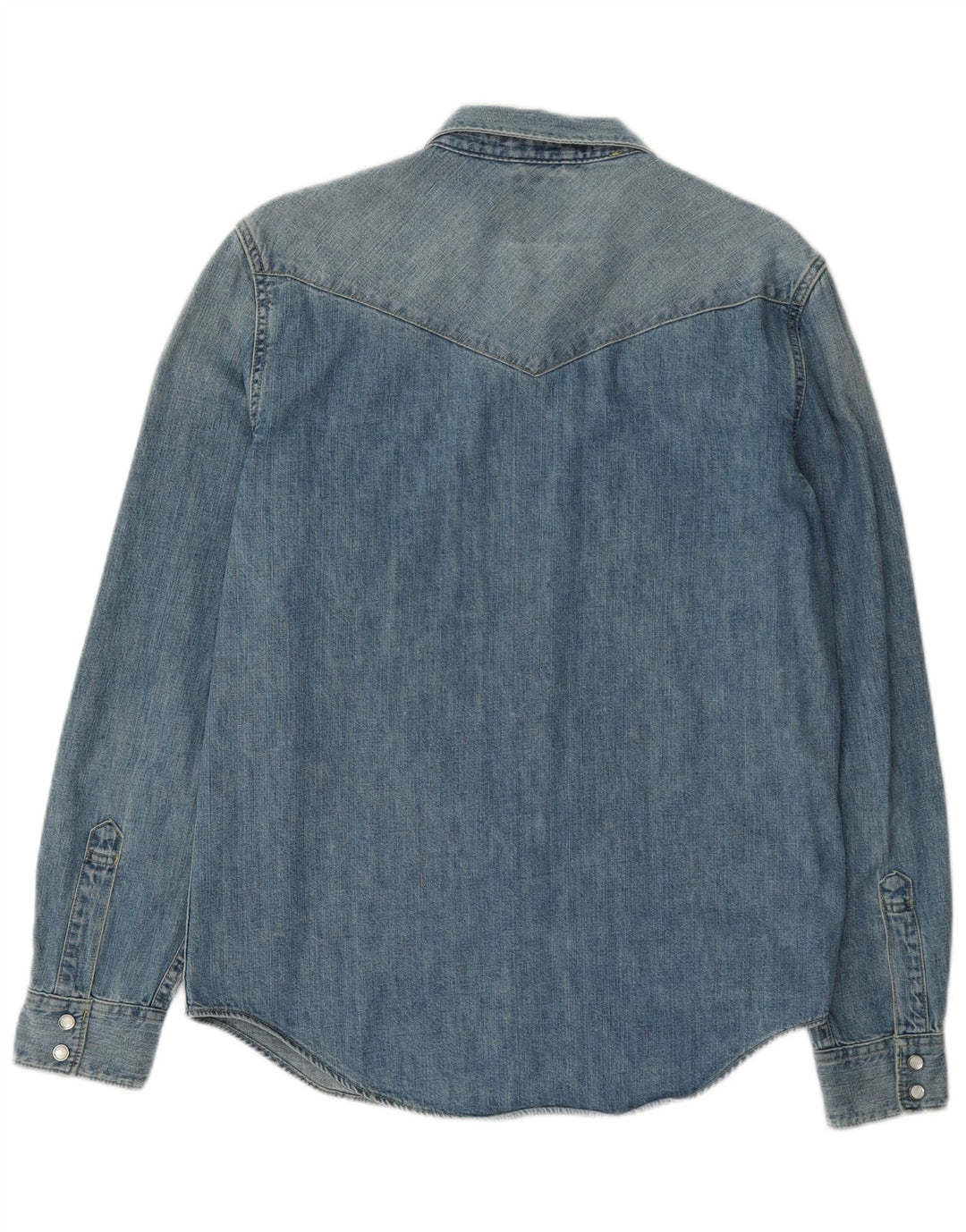 Levi's Herren Slim-Fit-Jeanshemd aus mittelblauer Baumwolle