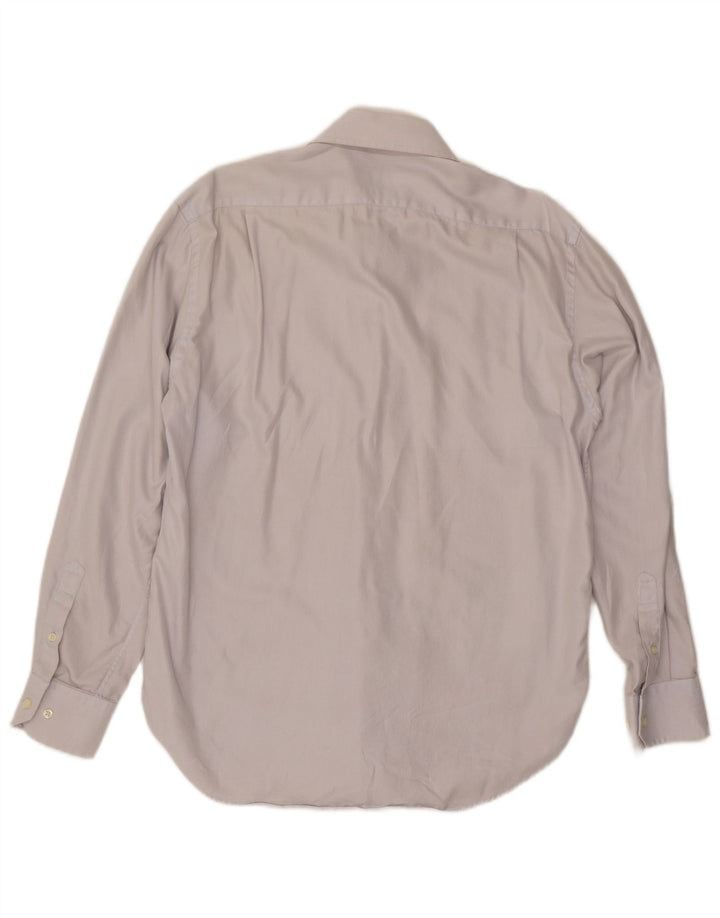 Massimo Dutti Herrenhemd Größe 42 16 1/2 Große blaue Nadelstreifen