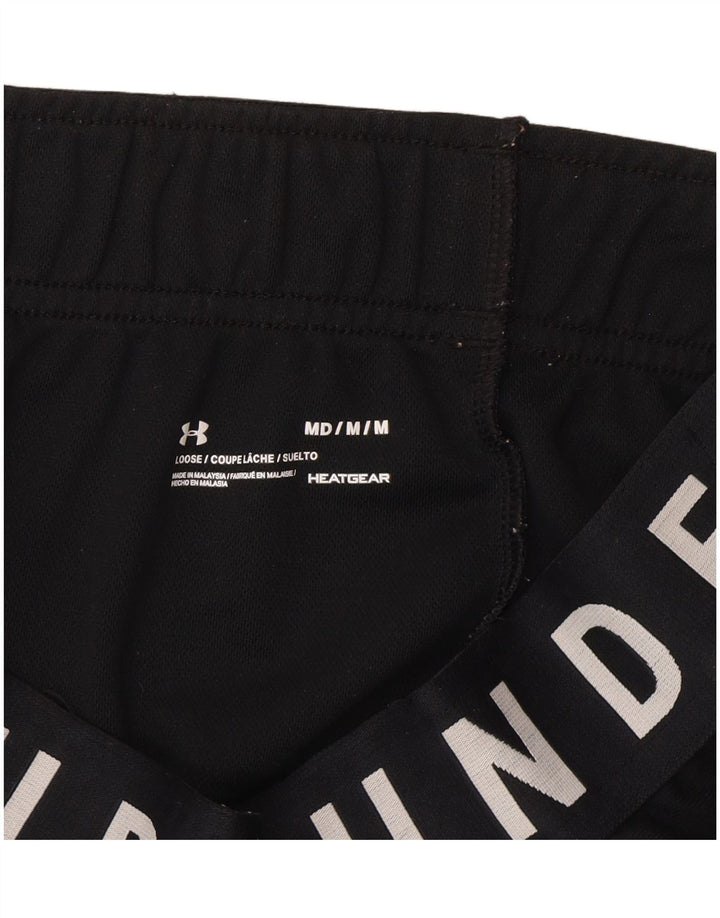 Under Armour Damen Sportshorts mit abstraktem Muster UK 12 Medium Schwarz