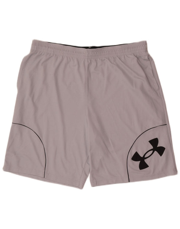 Under Armour Herren Graphic Sport Shorts 2XL Grau Polyester