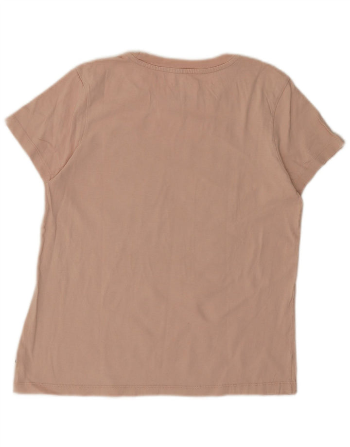 VANS Damen Grafik-T-Shirt-Oberteil UK 12 Mittelrosa Baumwolle