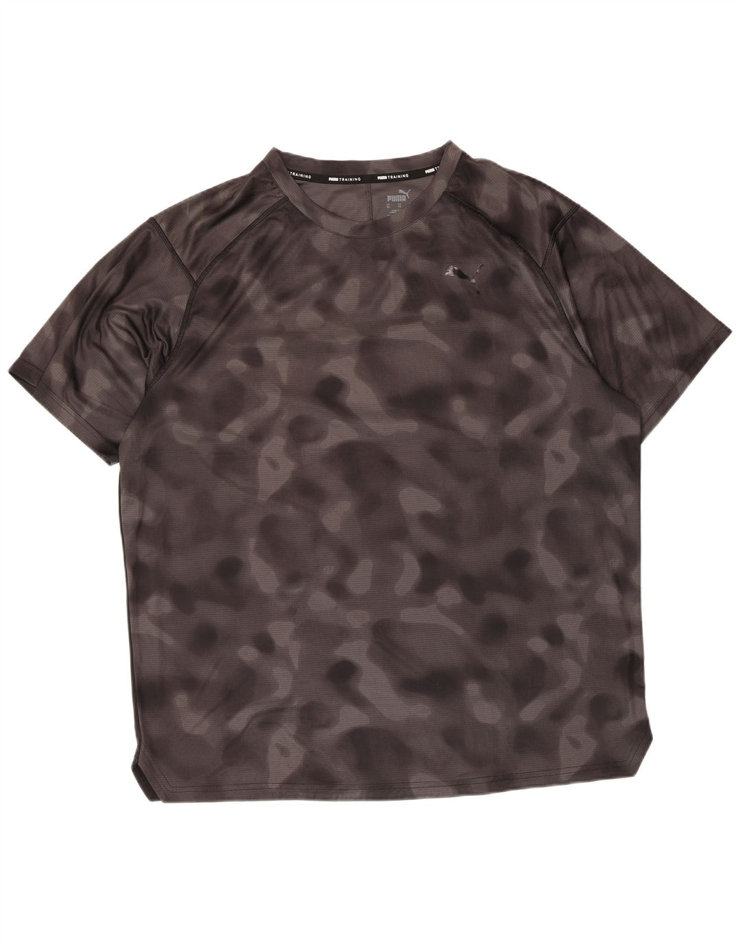 Puma Herren T-Shirt Top XL Grau Camouflage Polyester