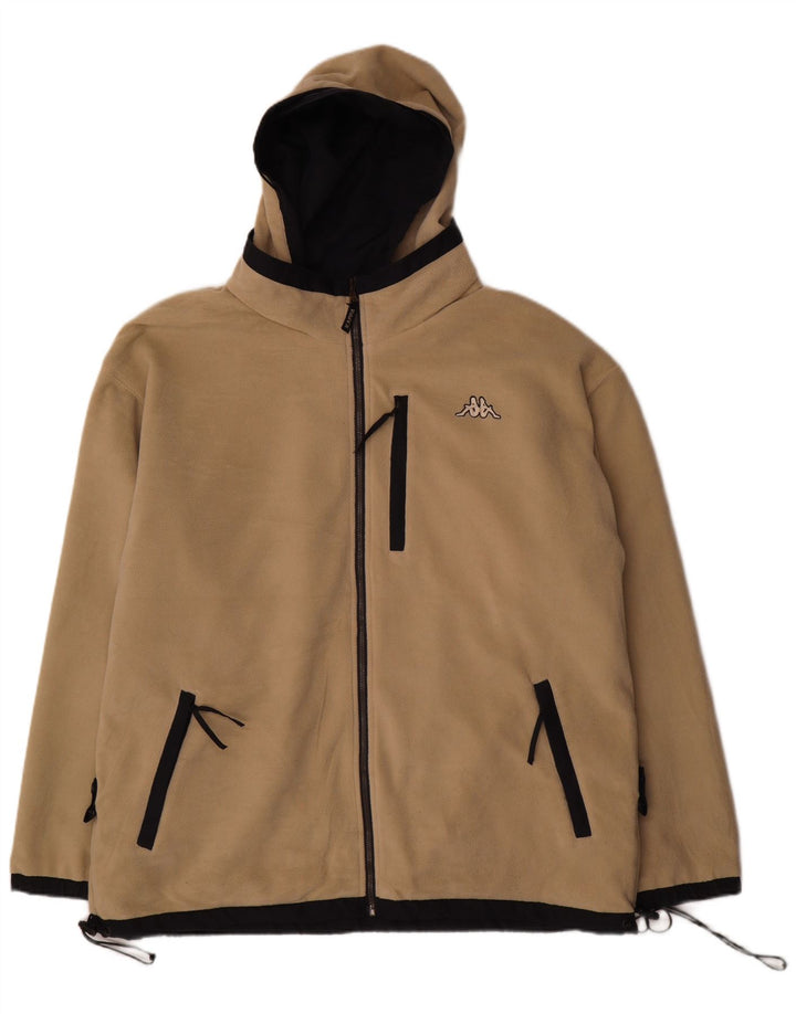Kappa Herren Kapuzen-Wendejacke UK 40 Large Marineblau Polyester
