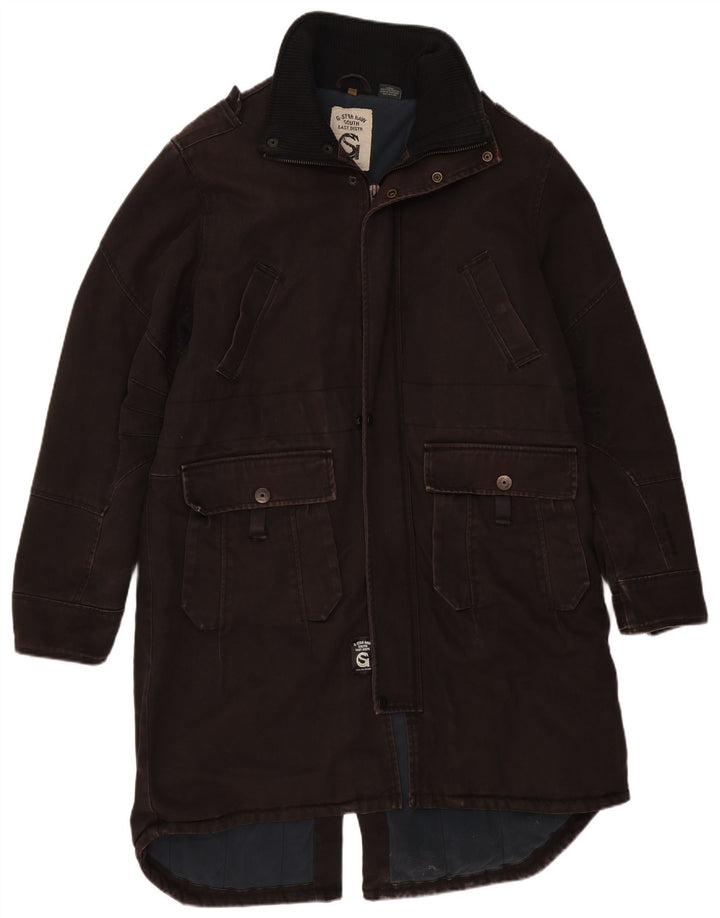 G-Star Herren Parka Jacke UK 42 XL Grau Baumwolle