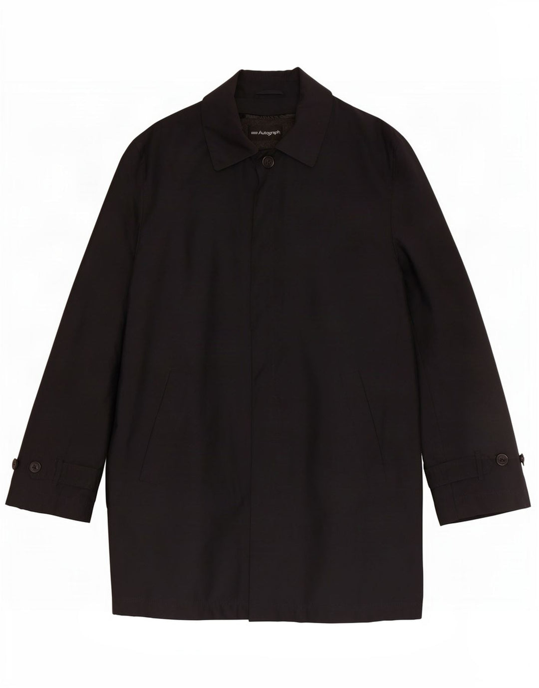 Marks & Spencer Herren-Autograph-Mantel, UK 38, mittleres Marineblau, Polyester
