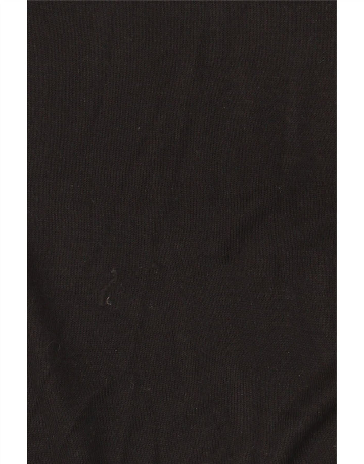 Zara Damen-Pullover mit U-Boot-Ausschnitt, Gr. 14, mittlere schwarze Viskose