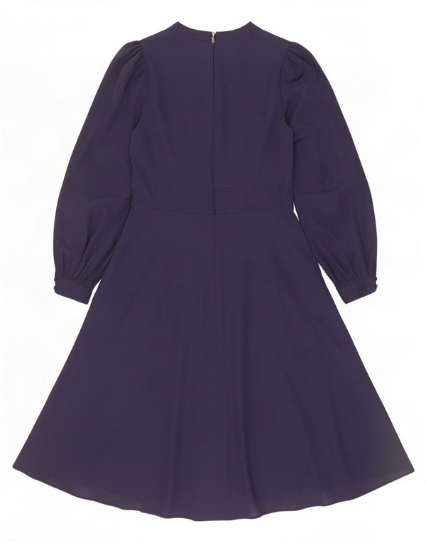 Hobbs Damen-Maxikleid mit langen Ärmeln, Größe S, Marineblau, Polyester