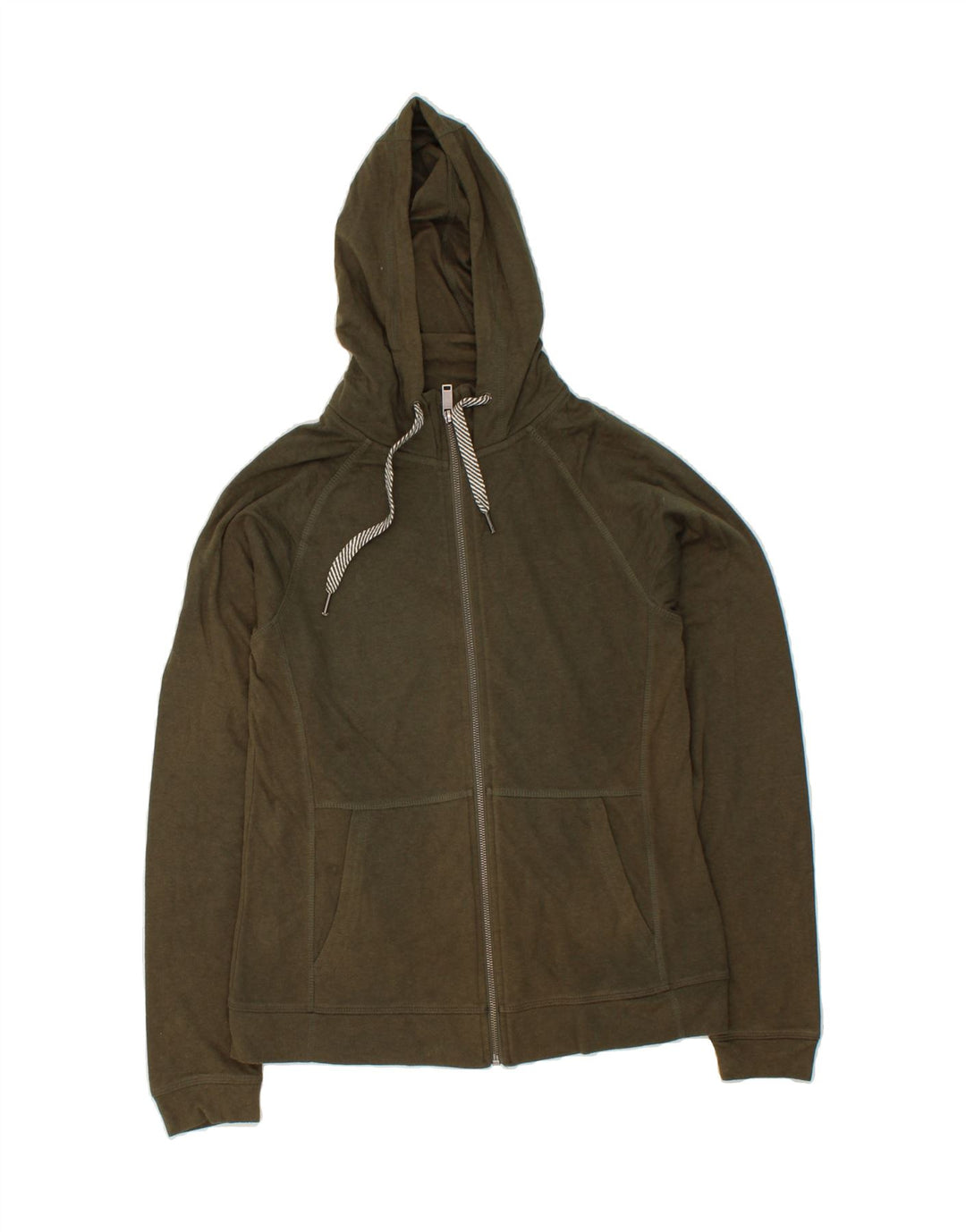 MOUNTAIN WAREHOUSE Womens Zip Hoodie Sweater UK 14 Medium  Khaki Vintage Mountain Warehouse and Second-Hand Mountain Warehouse from Messina Hembry 