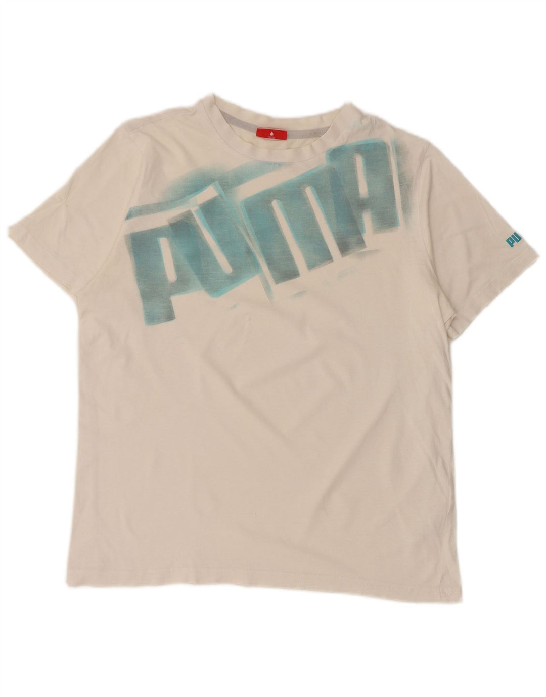 PUMA Jungen Graphic T-Shirt Top 13-14 Jahre Weiß