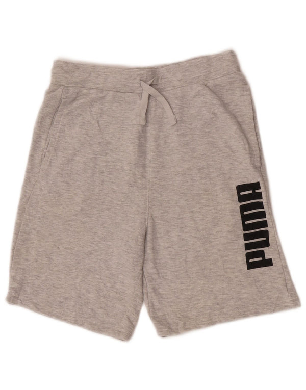 Puma Boys Graphic Sport Shorts 14-15 Jahre Large Grau meliert