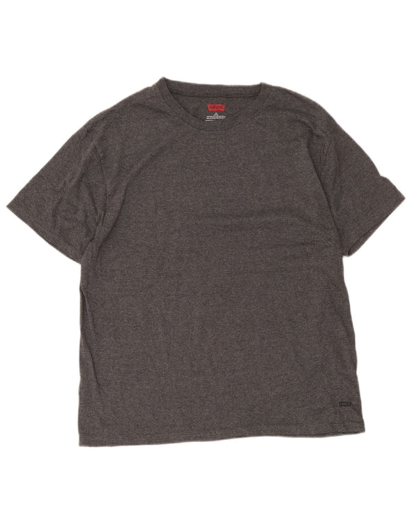 Levi's Herren T-Shirt Top UK 42/44 Large Grau Baumwolle