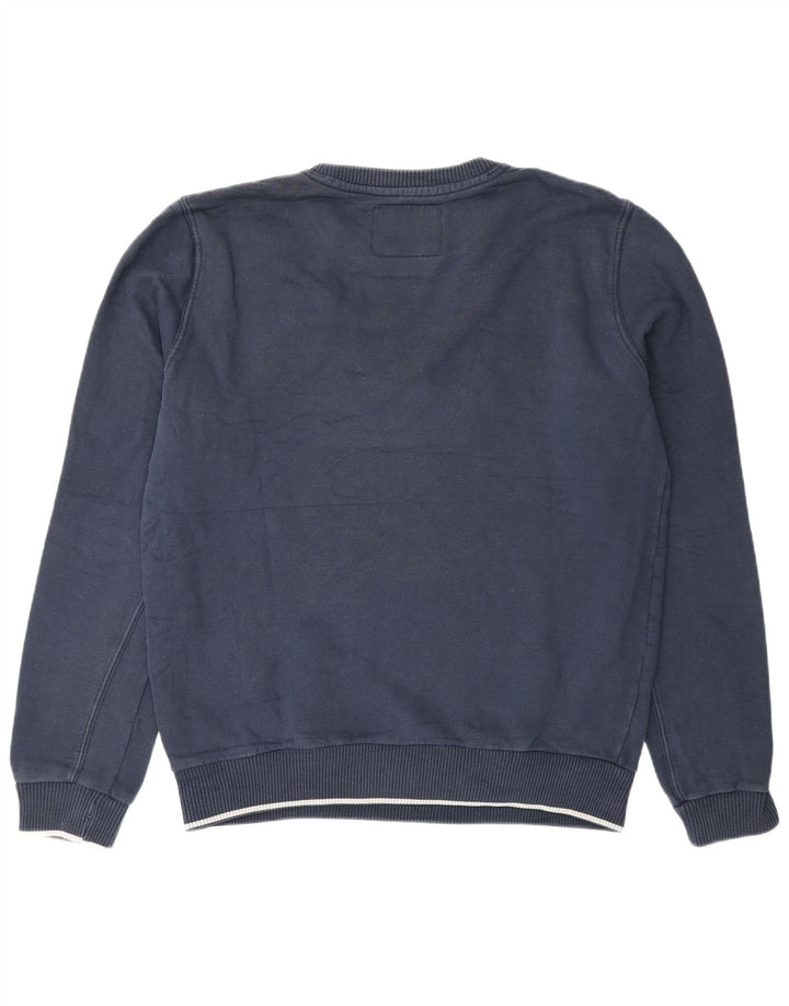 Woolrich Herren-Sweatshirt mit Grafik, groß, marineblau, Baumwolle