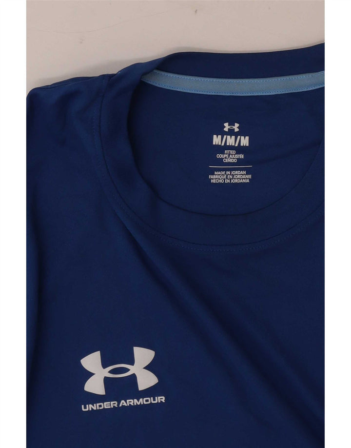 Under Armour Herren-T-Shirt-Oberteil, Mittelblau, Farbblock