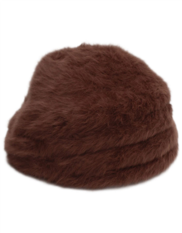 Kangol Damen Kunstfell-Beanie-Mütze Mittelbraun