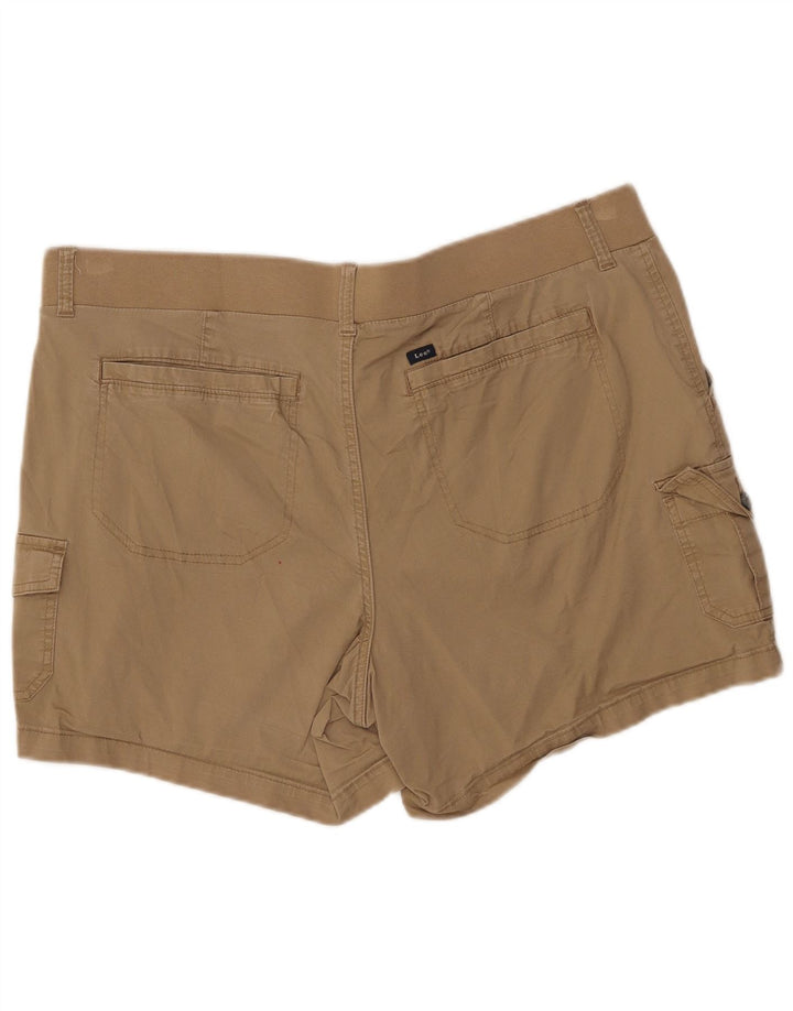 LEE Damen Cargoshorts US 20 3XL W40 Beige Baumwolle
