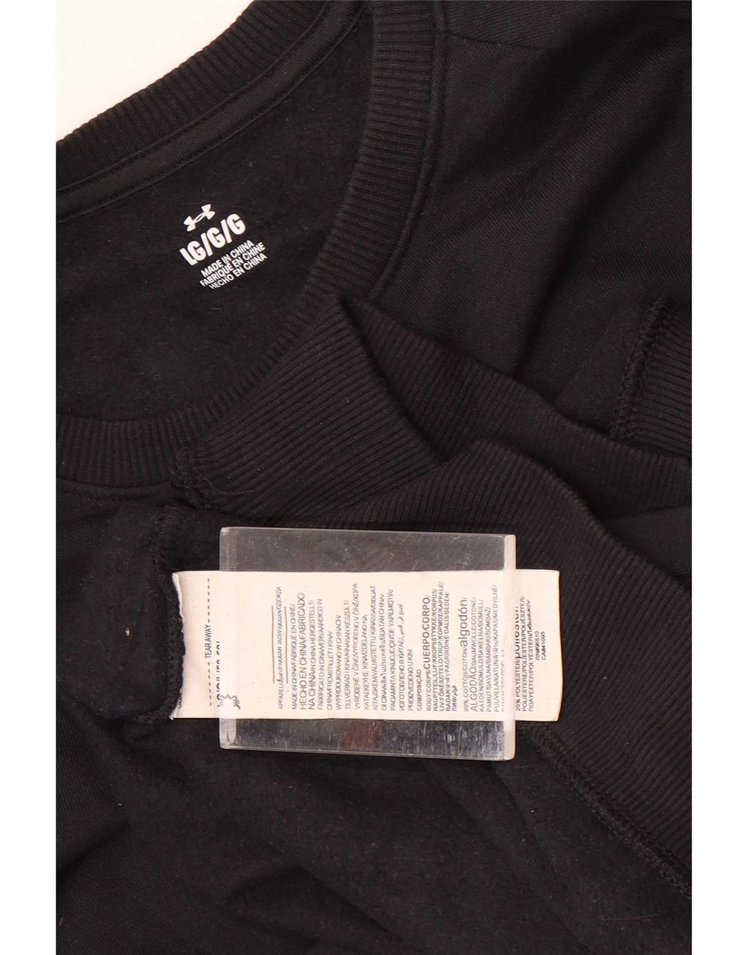 Under Armour Herren-Sweatshirt-Pullover, große schwarze Baumwolle