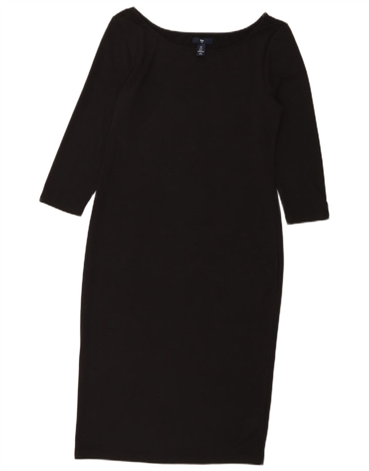 Gap Damen-Etuikleid mit 3/4-Ärmeln, Größe S, Schwarz, Polyester