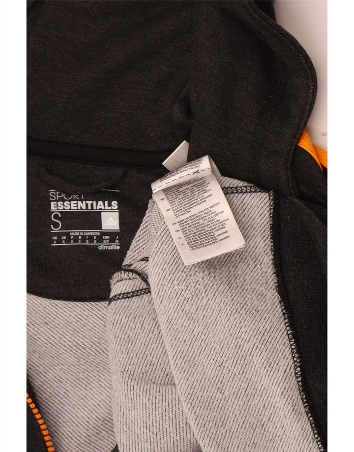 Adidas Herren Climalite Zip Hoodie Pullover Small Grau Polyester