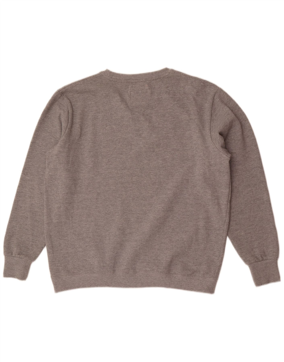 Superdry Herren Grafik-Sweatshirt-Pullover XL aus grau melierter Baumwolle