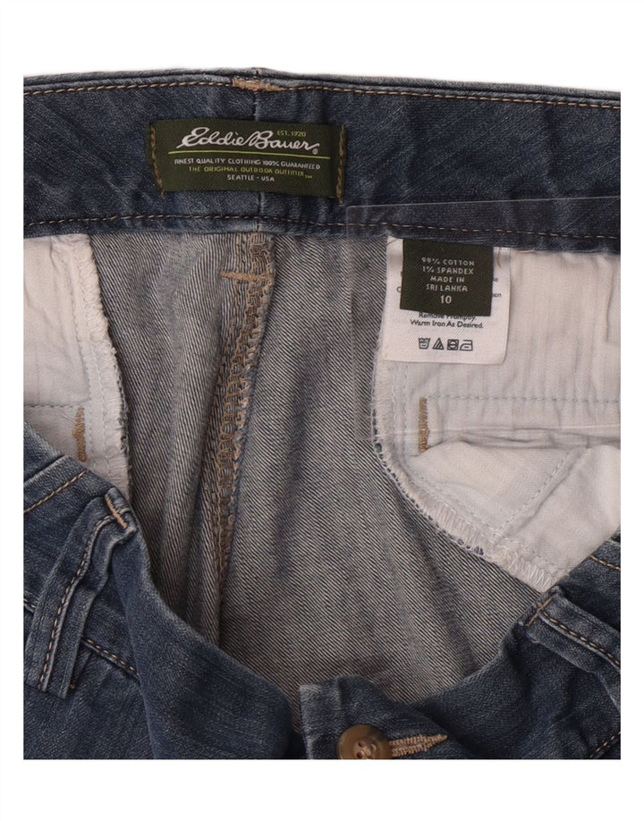 EDDIE BAUER Womens Denim Shorts US 10 Large W32  Blue Cotton