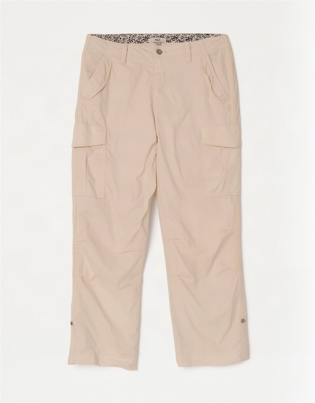 Marks & Spencer Damen Cargohose UK 14 Large W34 L29 Off White