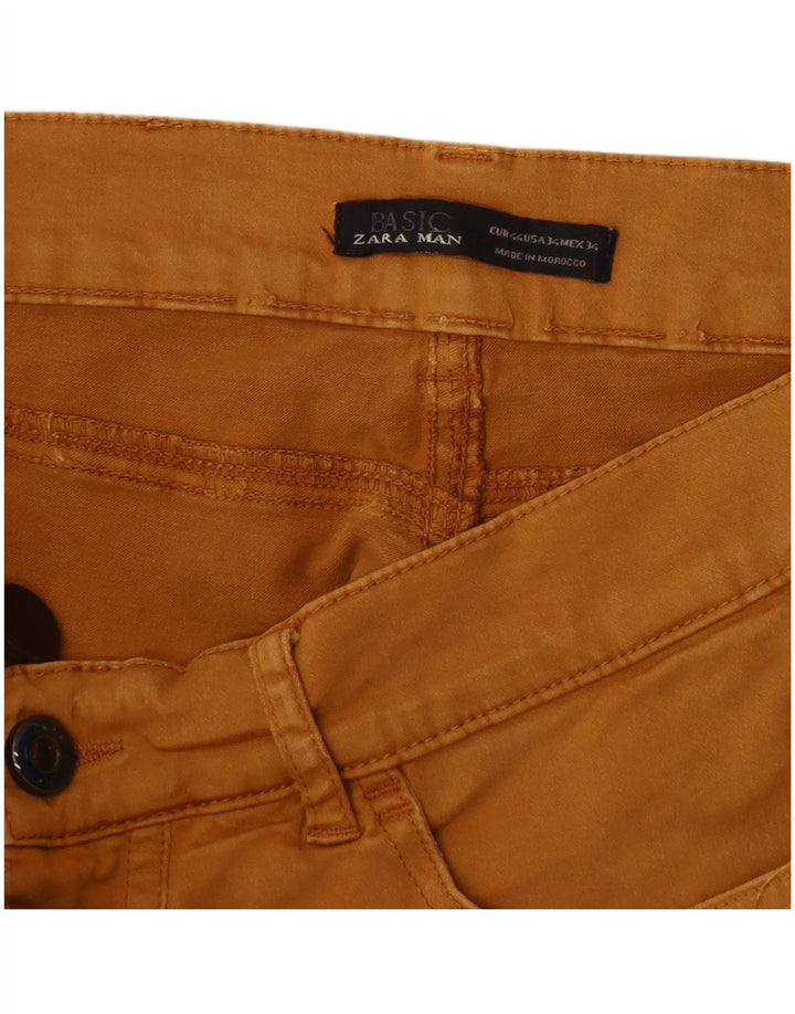 Zara Herren Slim Jeans EU 44 Large W32 L32 Braun