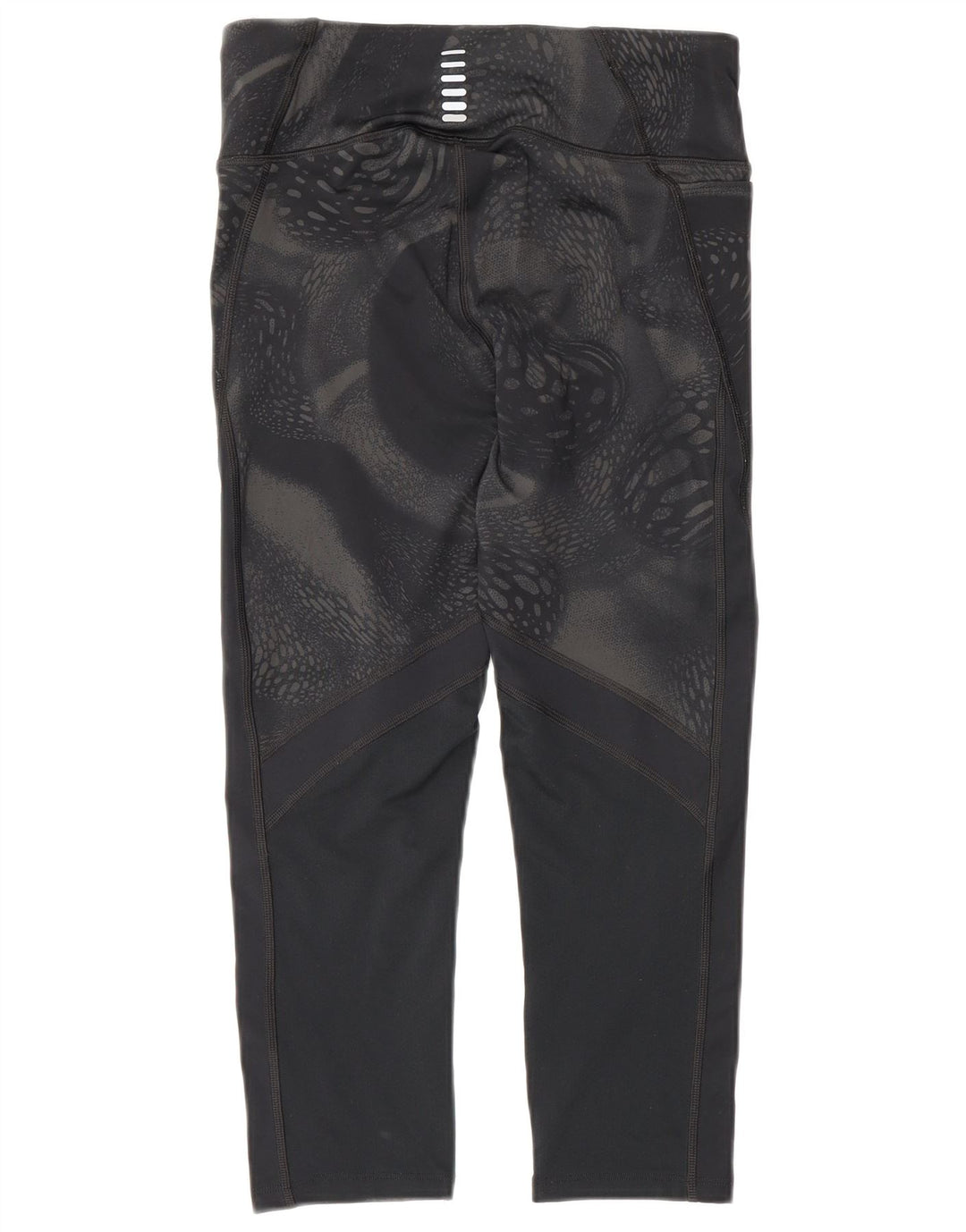 Under Armour Damen-Kompressions-Capri-Leggings, UK 10, Größe S, schwarz, geometrisch