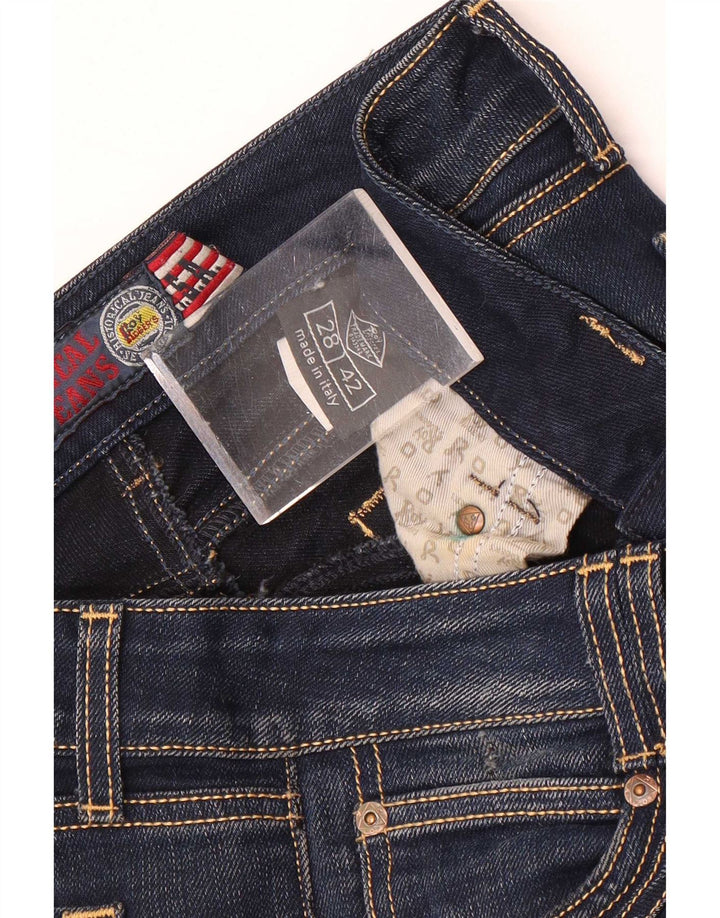 Roy Rogers Damen Slim Jeans IT 42 Medium W28 L28 Blau