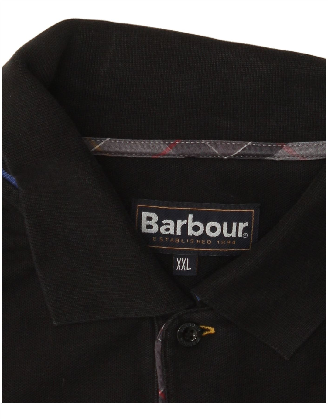 BARBOUR Herren Poloshirt 2XL Schwarz Baumwolle