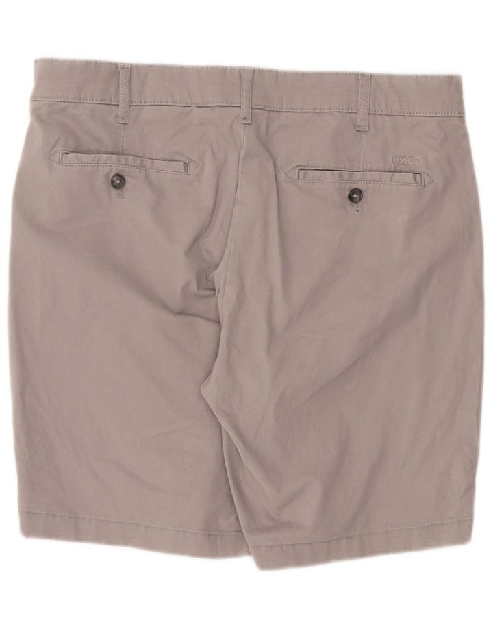 IZOD Salzwasser-Chinoshorts für Herren, W34, Größe L, Grau, Baumwolle
