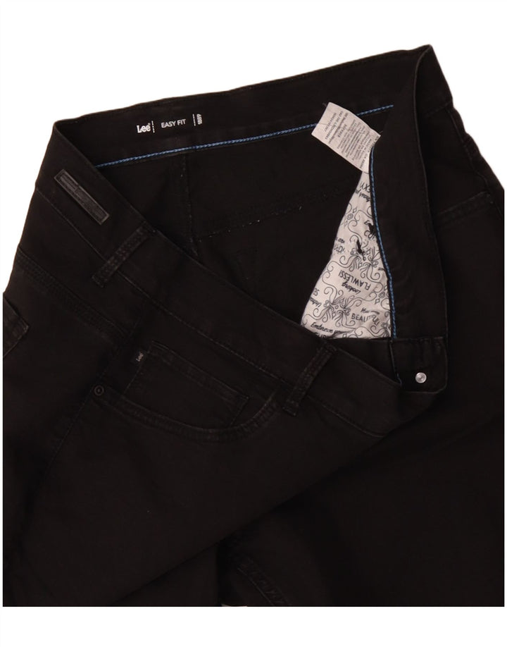 Lee Damen Easy Fit Slim Jeans US 18 2XL W36 L30 Schwarze Baumwolle