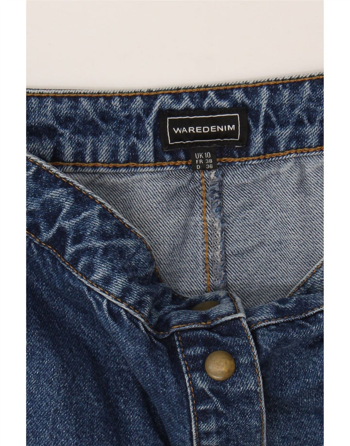 VINTAGE Womens Denim Skirt UK 10 Small W26  Blue Vintage Vintage and Second-Hand Vintage from Messina Hembry 