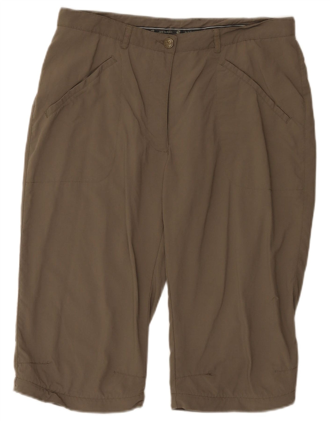 Jack Wolfskin Damen Bermudashorts UK 8/10 Small W29 Grau Polyamid