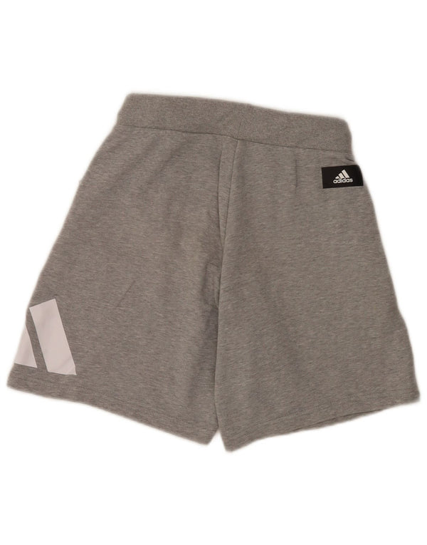 Adidas Womens Graphic Sport Shorts UK 8 Small  Grey Cotton