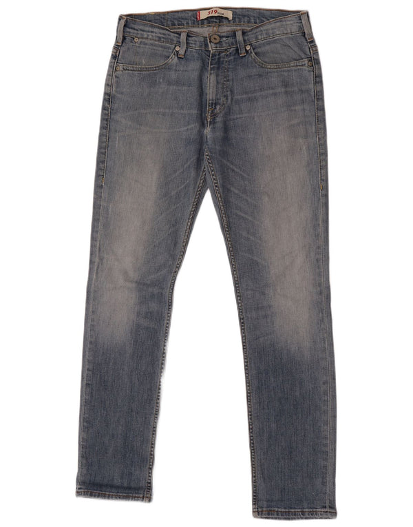 Levi's Damen 519 Slim Jeans W30 L32 Blau