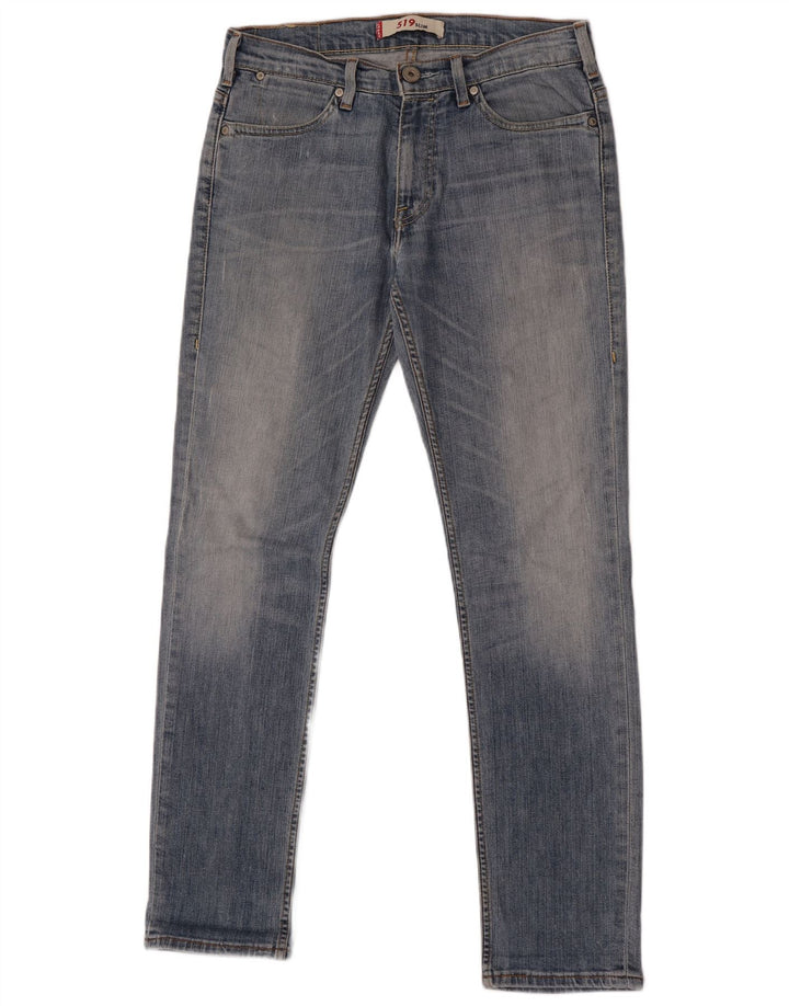 Levi's Damen 519 Slim Jeans W30 L32 Blau