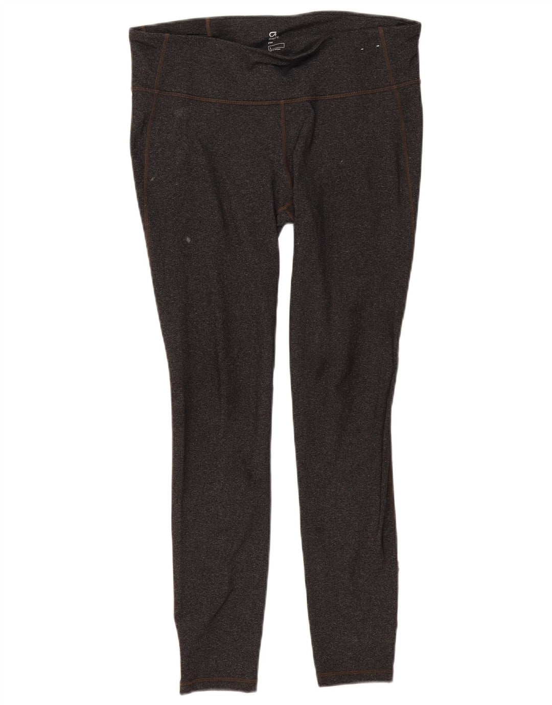 Gap Damen Leggings UK 14 Large Grau meliertes Nylon
