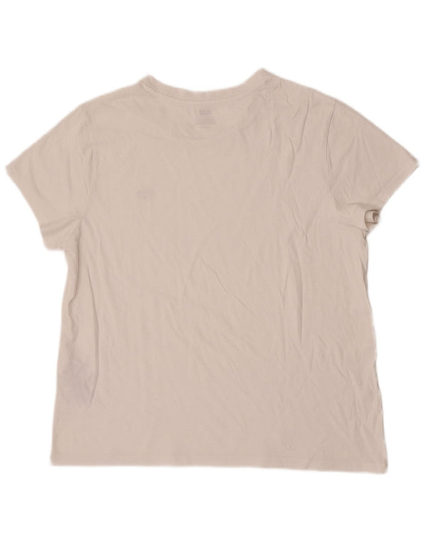 Levi's Womens T-Shirt Top UK 18 XL White Cotton