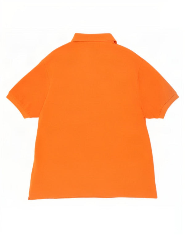 Lacoste Herren-Poloshirt, Größe 4, mittelorange Baumwolle