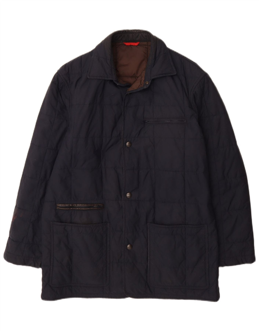 Fay Herren Wattierte Jacke UK 36 Small Marineblau