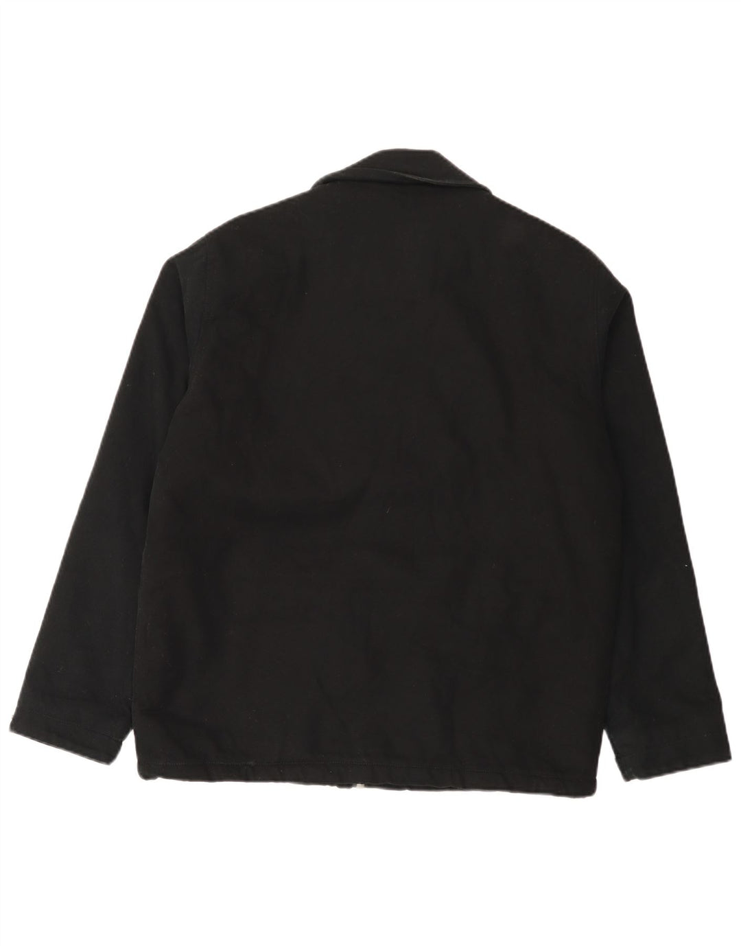 Zara Herren-Utility-Jacke UK 38 Mittelschwarze Baumwolle