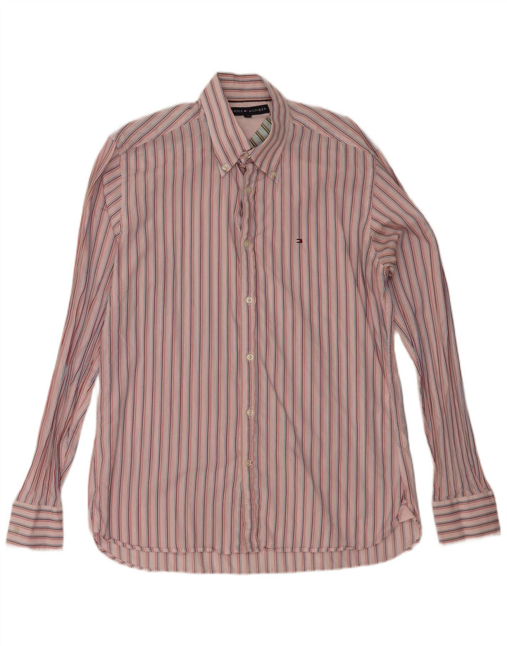 Tommy Hilfiger Herrenhemd Mittelrosa gestreift