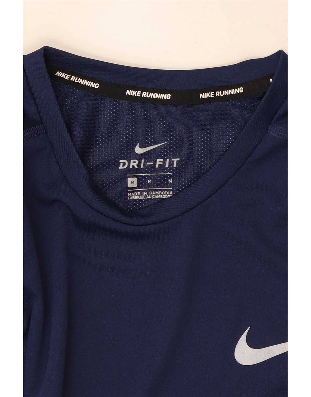 Nike Herren Dri Fit T-Shirt Top Mittel Marineblau