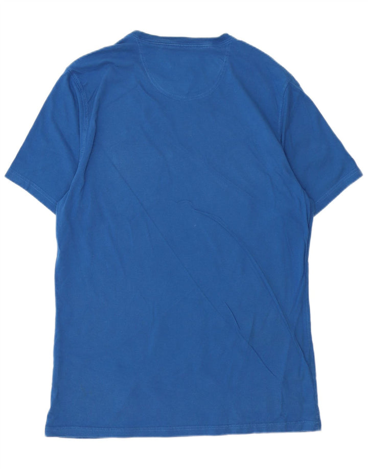 BARBOUR Tailored Fit T-Shirt-Oberteil für Herren, groß, aus blauer Baumwolle