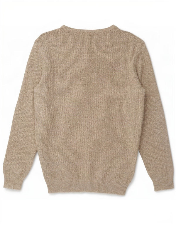 Zara Herren-Pullover mit U-Boot-Ausschnitt, XL, Grau meliert