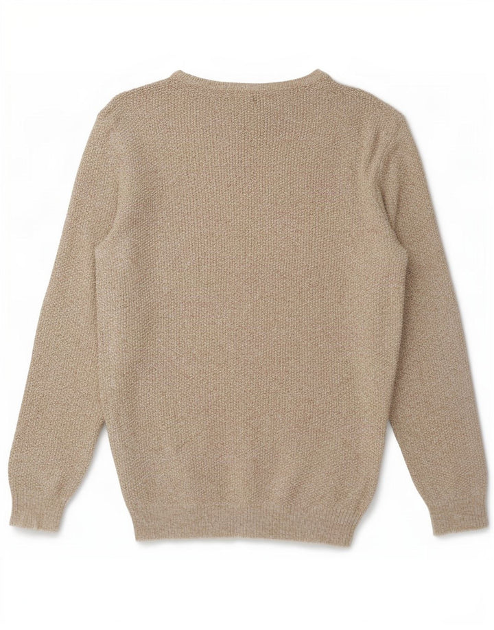 Zara Herren-Pullover mit U-Boot-Ausschnitt, XL, Grau meliert